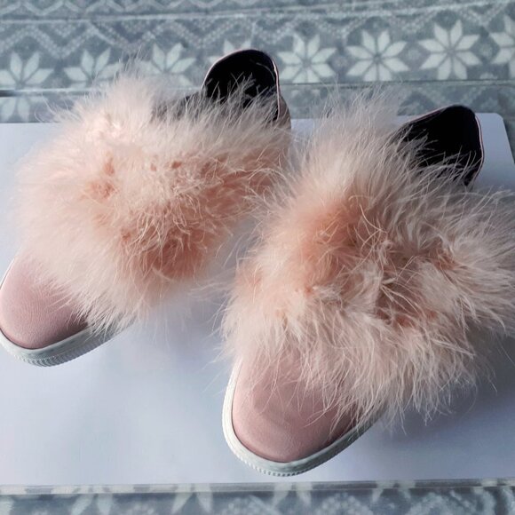 ZCD Montreal pink satin & feather sneakers, EU37 - Picture 6 of 11